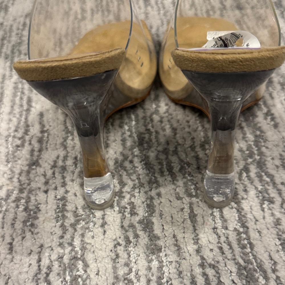 Jeffrey Campbell Transparent Heels with Tan Insole - Picture 7 of 7